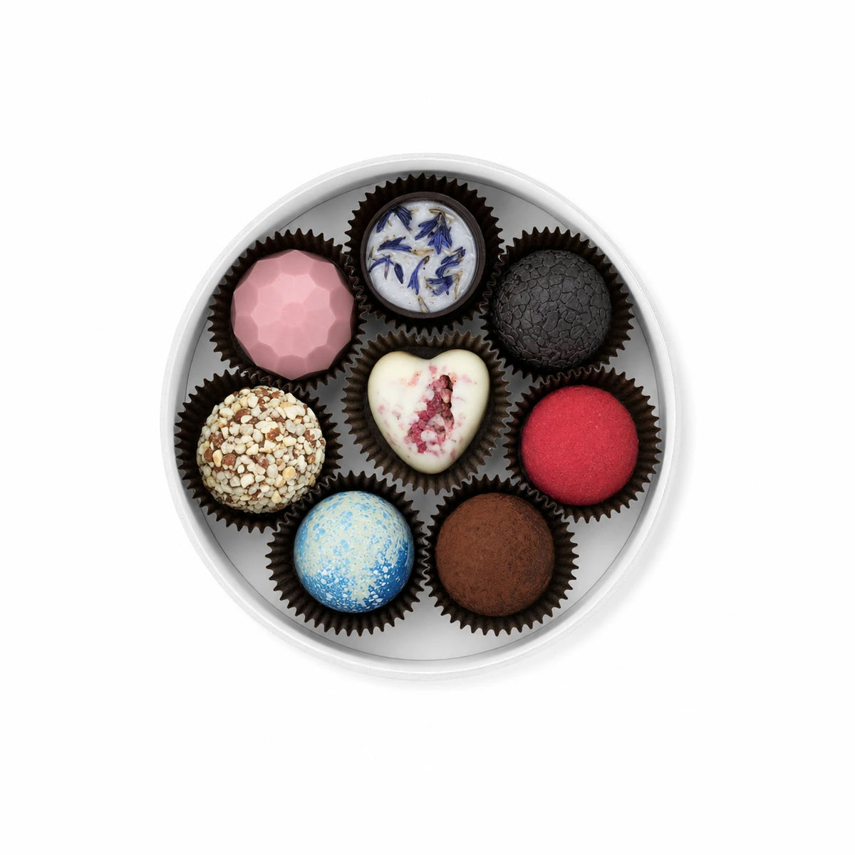 Diversa | 7 trufli i praline Bijela kutija